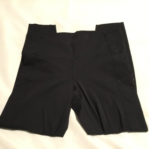 Lululemon Women's Capri Leggings Black Size 10 Side Pockets - Picture 2 of 11